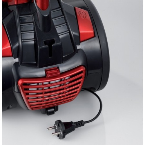 Aspirator fara sac 2753 J-Force, Ariete, 700 W, motor ciclonic de inalta performanta, capacitate rezervor 3l, filtru Hepa, Negru/Rosu