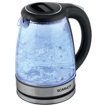 Fierbator electric SC-EK27G72, negru/transparent, 2000 W, 1,7 l Fierbator electric SC-EK27G72, negru/transparent, 2000 W, 1,7 l