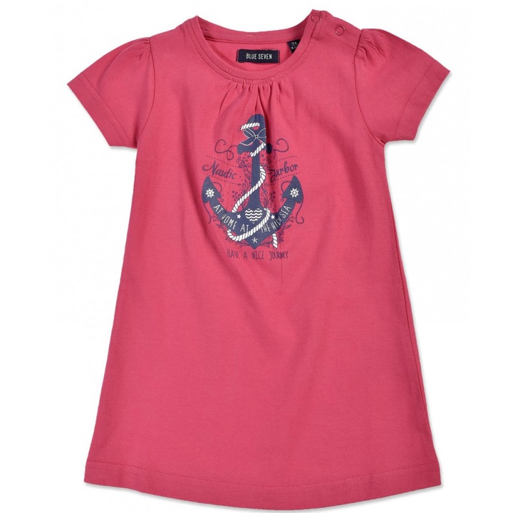 Blue Seven pink, horgonyos kislány ruha – 68