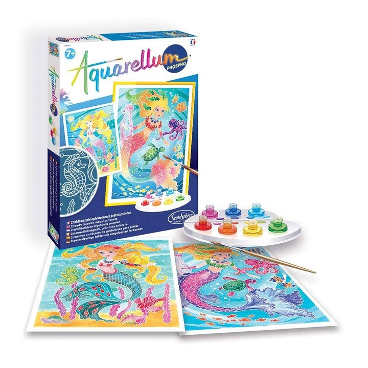 Set de pictura - Aquarellum Fosforescent SIRENE