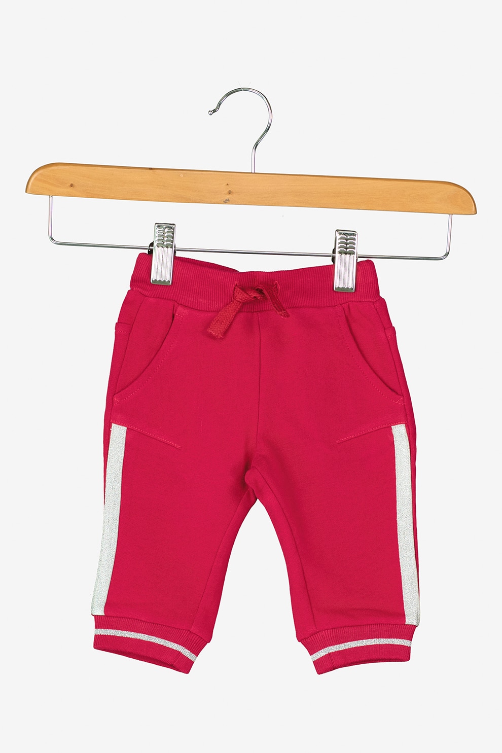United Colors of Benetton, Pantaloni sport cu talie elastica, Roz fandango/argintiu
