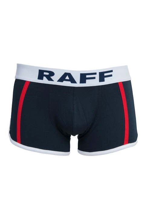 Set 2 perechi de boxeri, barbati, Anaissa, Raff Smile, Bumbac, Alb/Albastru, M