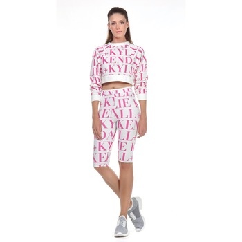 Colanti 3/4 KENDALL + KYLIE, L, Alb/Roz Colanti 3/4 KENDALL + KYLIE, L, Alb/Roz