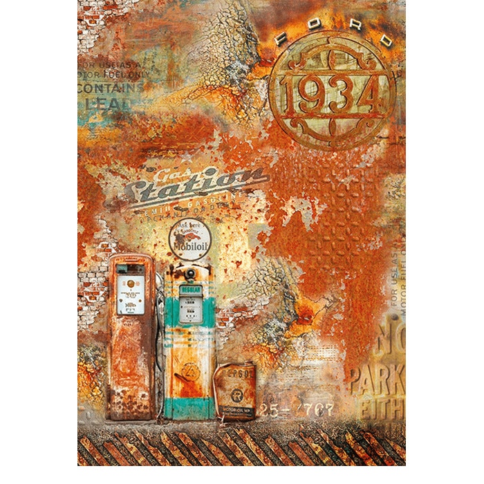 Hartie de orez decoupage, Ciao Bella, coala, model industrial, A4, 297 x 210 mm
