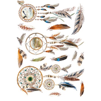 Hartie de orez decoupage, Ciao Bella, coala, model Dreamcatcher, A4, 297 x 210 mm Hartie de orez decoupage, Ciao Bella, coala, model Dreamcatcher, A4, 297 x 210 mm