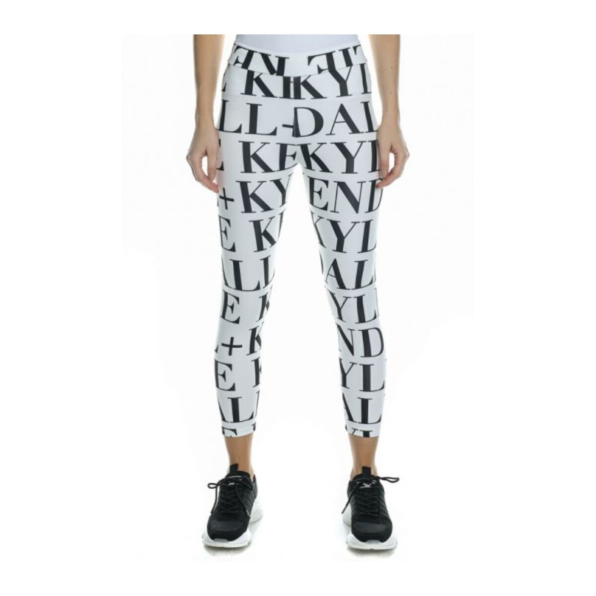 Colanti crop KENDALL + KYLIE, S, Alb/Negru