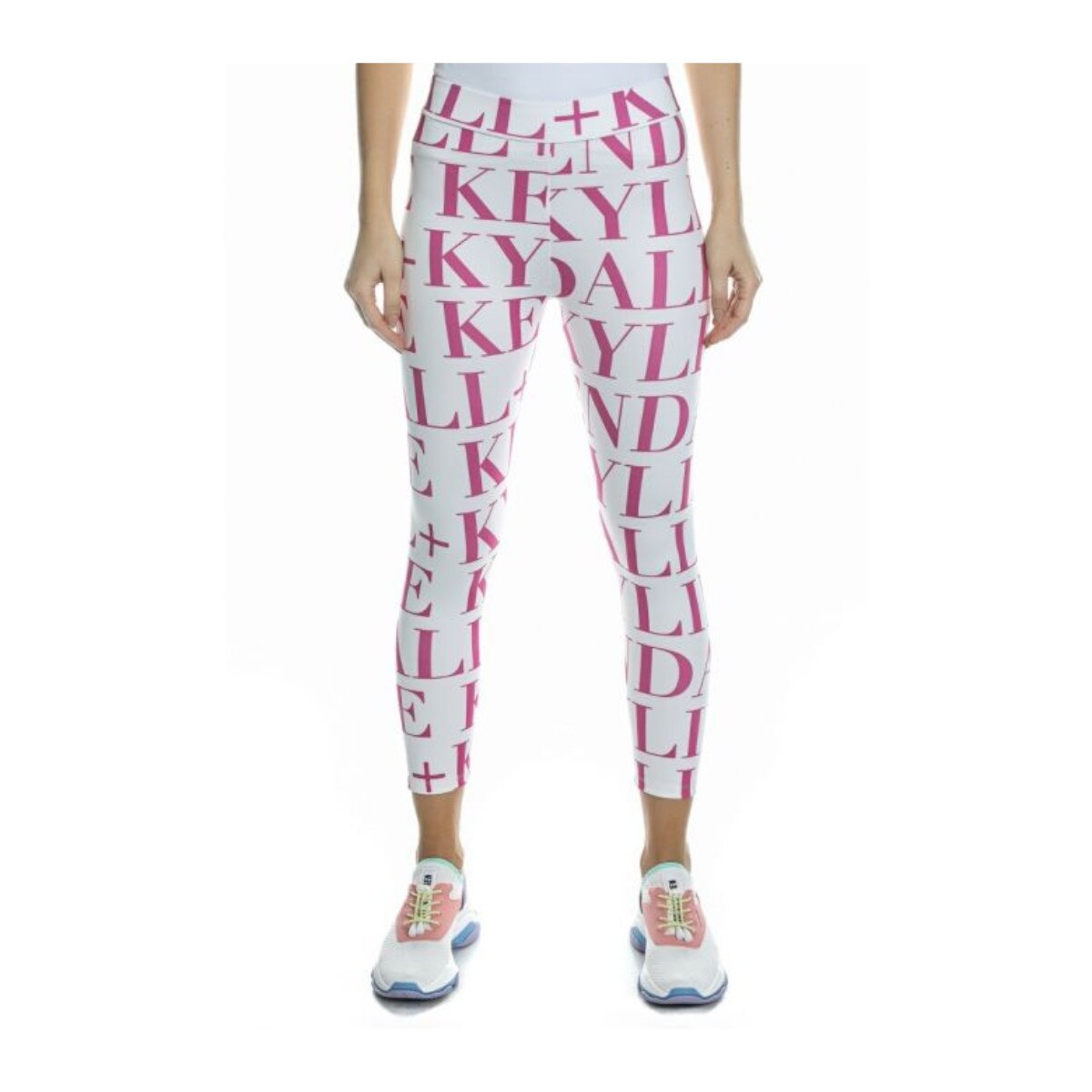 Colanti crop KENDALL + KYLIE, S, Alb/Roz