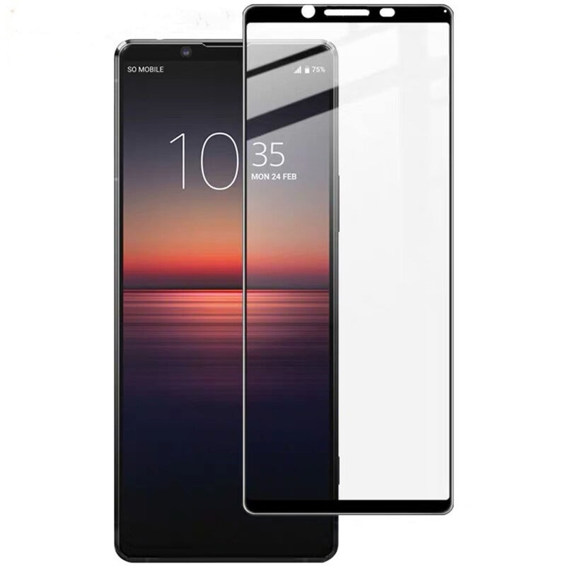 Folie de protectie tempered glass pentru Sony Xperia 1 III Spigen full face