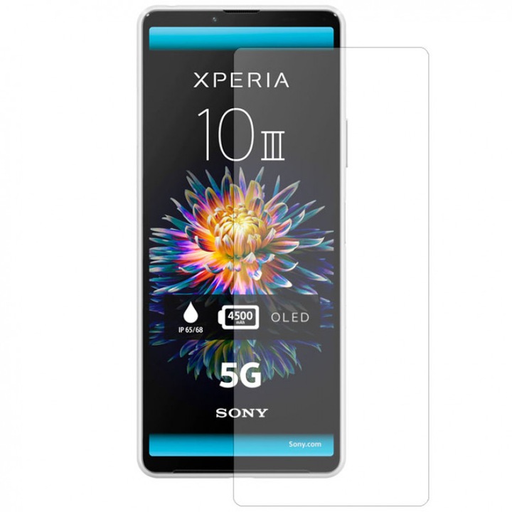 Smart képernyővédő edzett üvegfólia Sony Xperia 10 III készülékhez
