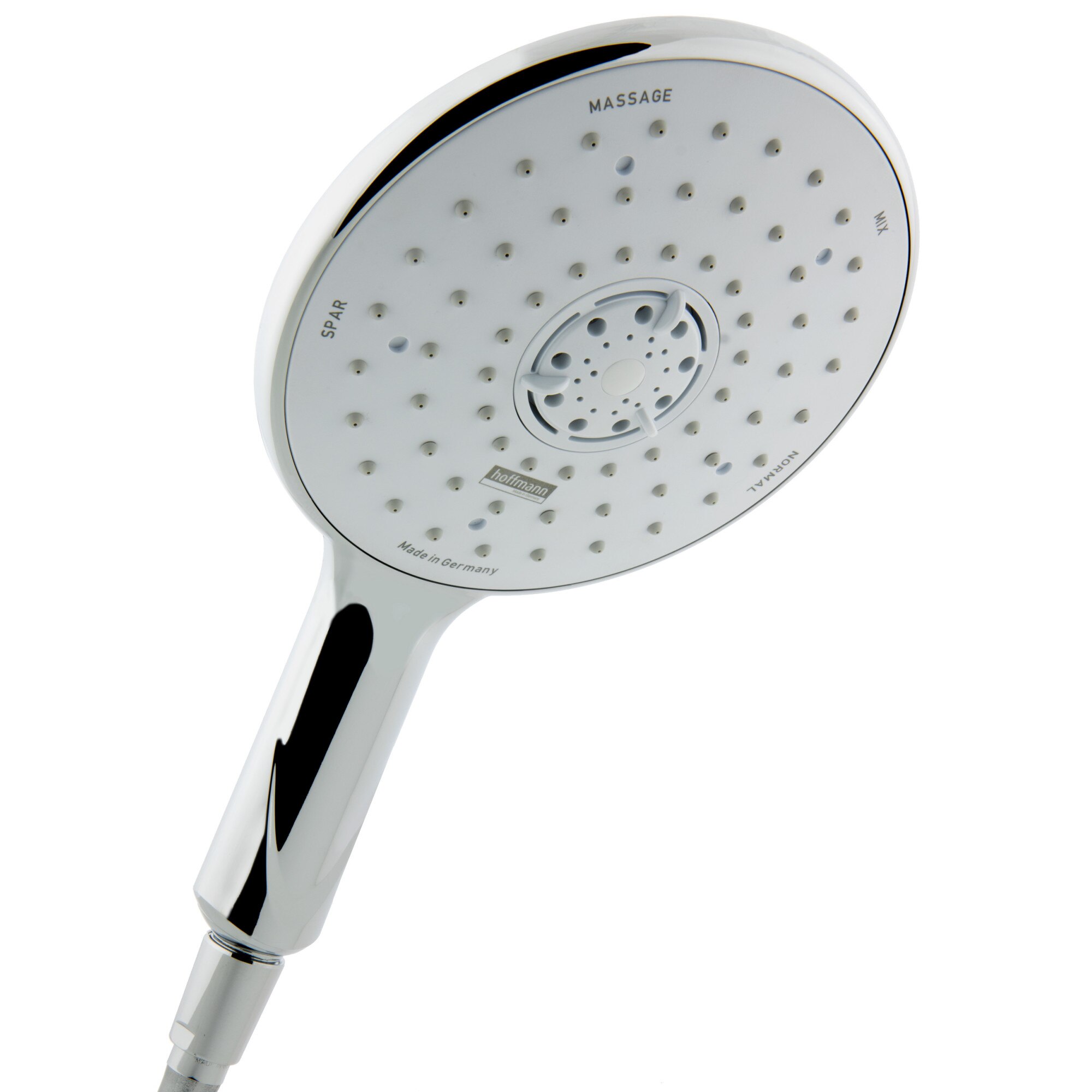 Cap de dus cu 3 functii, Hoffmann, Kiel Plus 6000, Finisaj cromat, 180 mm, Argintiu