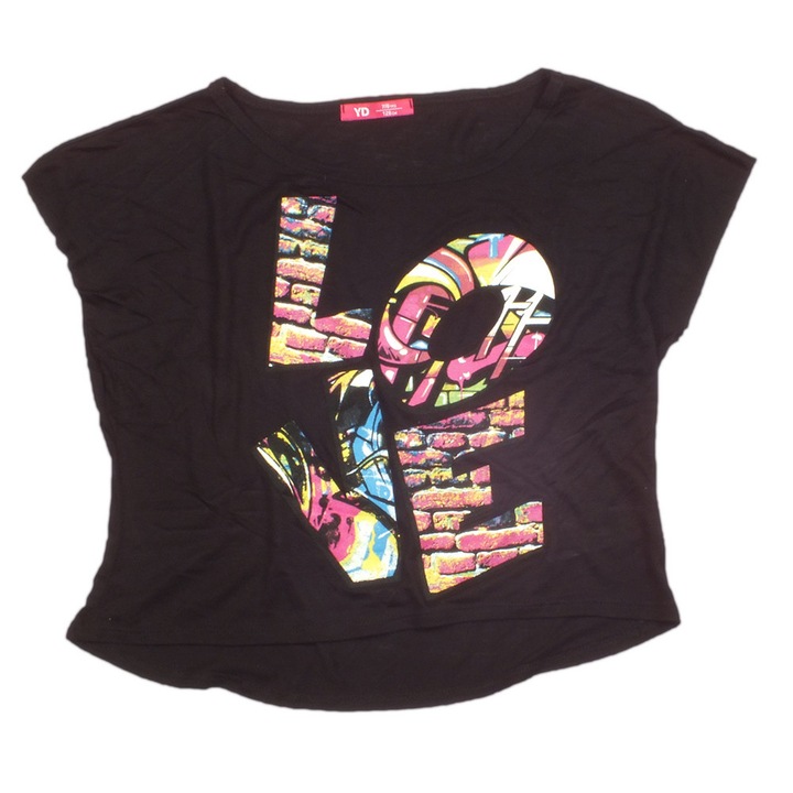 YD fekete lány felső – 128