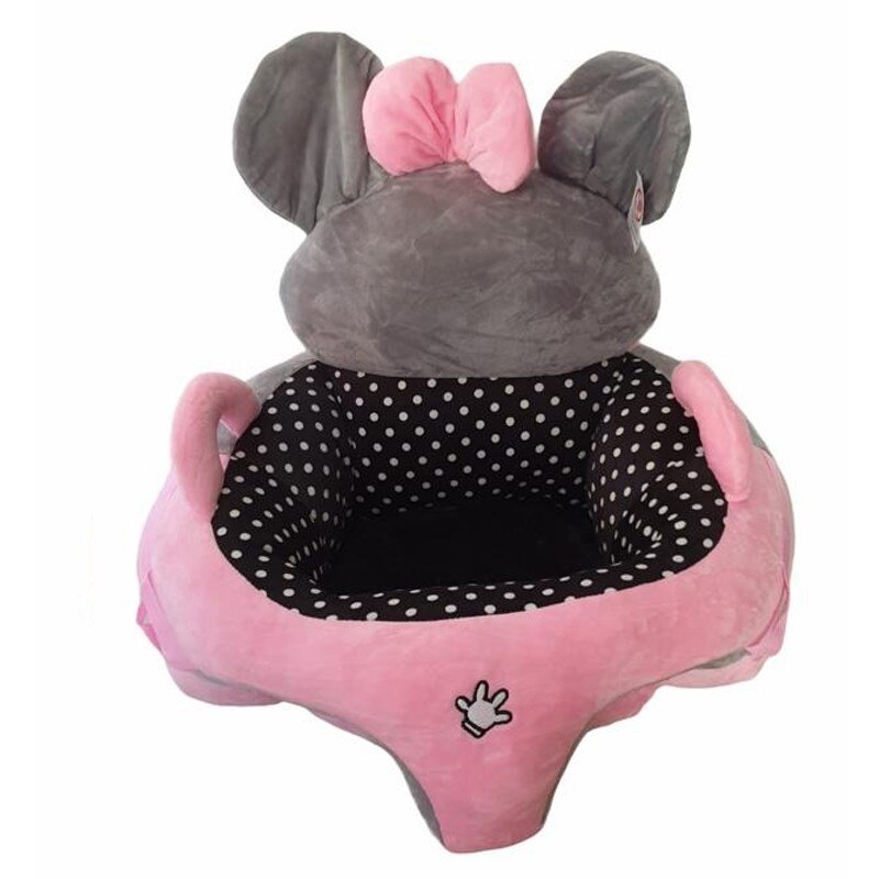 Fotoliu bebe cu spatar - Minnie Mouse roz - Krista® 53x53x50 cm