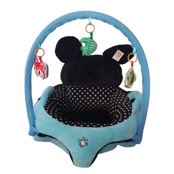 Fotoliu bebe cu spatar si arcada - Mickey Mouse bleu - Krista® 53x53x50 cm Fotoliu bebe cu spatar si arcada - Mickey Mouse bleu - Krista® 53x53x50 cm