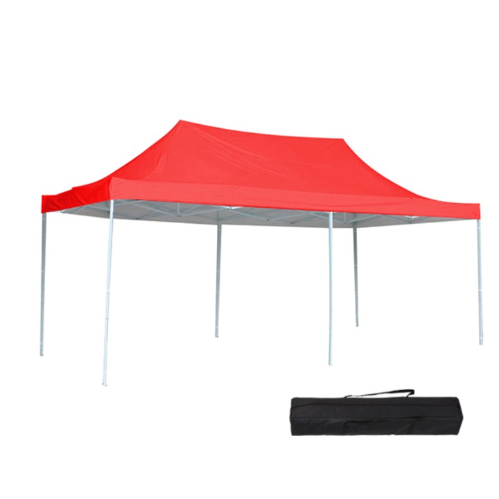 Pavilion cu geanta transport Timeless Tools, Schelet metalic, Protectie impotriva razelor UV si a vantului, 2.9 x 5.7 m, Rosu
