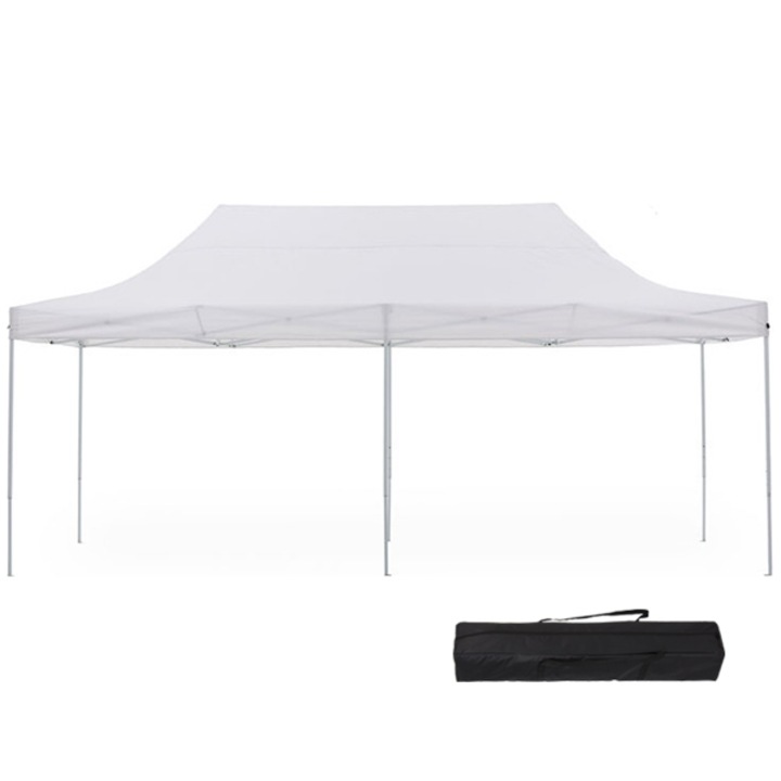 Pavilion cu geanta transport Timeless Tools, Schelet metalic, Protectie impotriva razelor UV si a vantului, 2.9 x 5.7 m, Alb