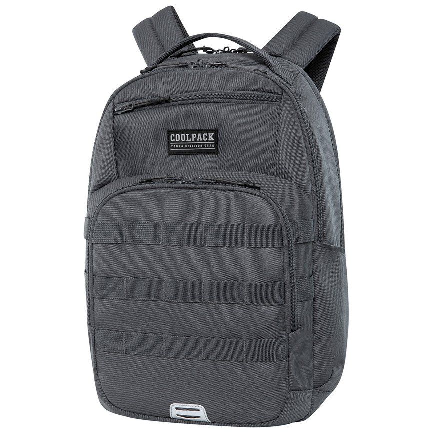 Ghiozdan CoolPack Army Grey, 32 x 45 x 19 cm, Gri
