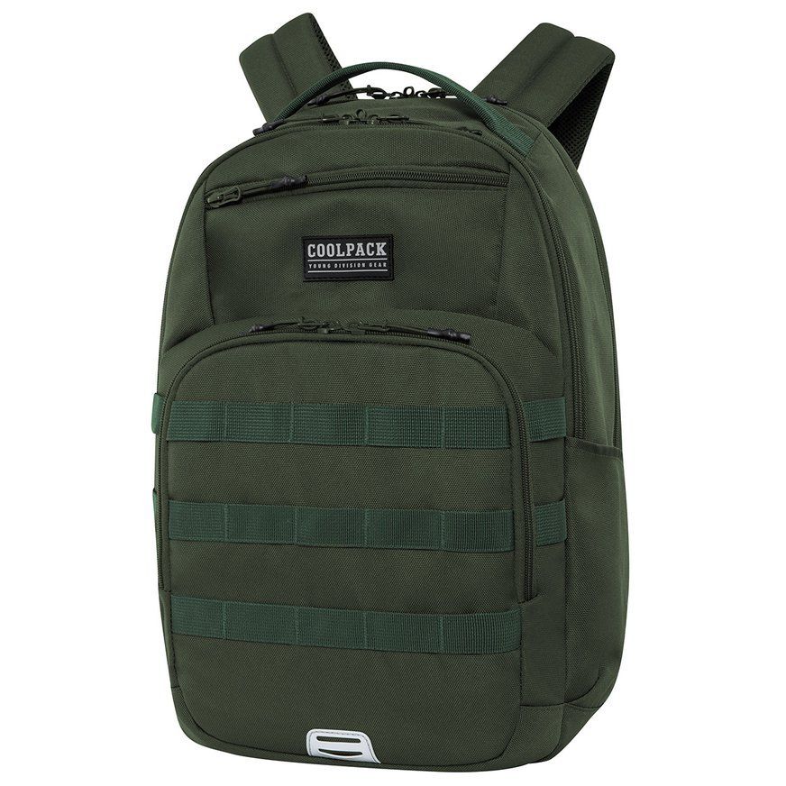 Ghiozdan CoolPack Army Green, 32 x 45 x 19 cm, Verde