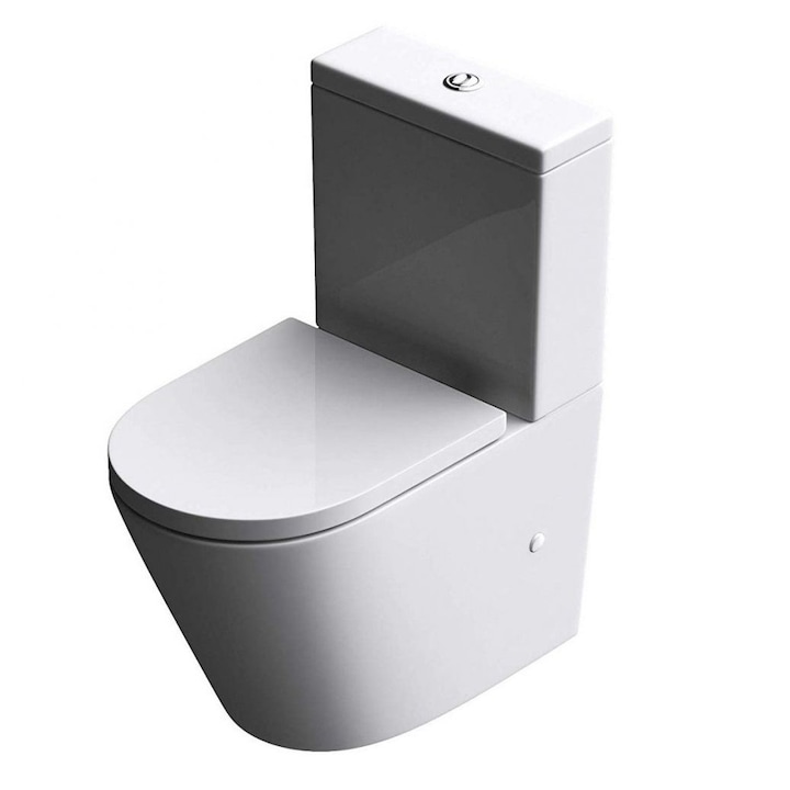 Ego-179T WC, földre szerelhető, Silent Close ülőke, kerámia, 58.5x47cm