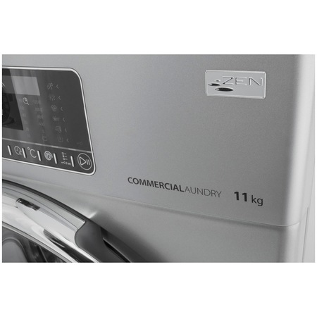 Masina de spalat rufe profesionala Whirlpool AWG 1112 S/PRO, 11 kg, 1200 RPM, Clasa A+++, 6th Sense, Direct Drive, Soft Move, Argintiu