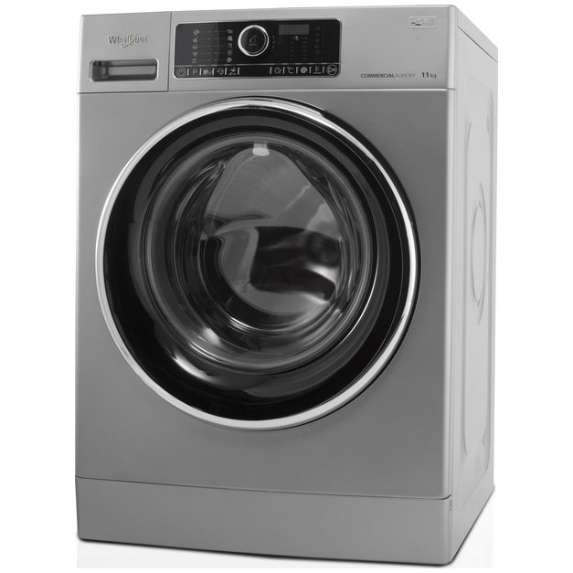 Masina de spalat rufe profesionala Whirlpool AWG 1112 S/PRO, 11 kg, 1200 RPM, Clasa A+++, 6th Sense, Direct Drive, Soft Move, Argintiu