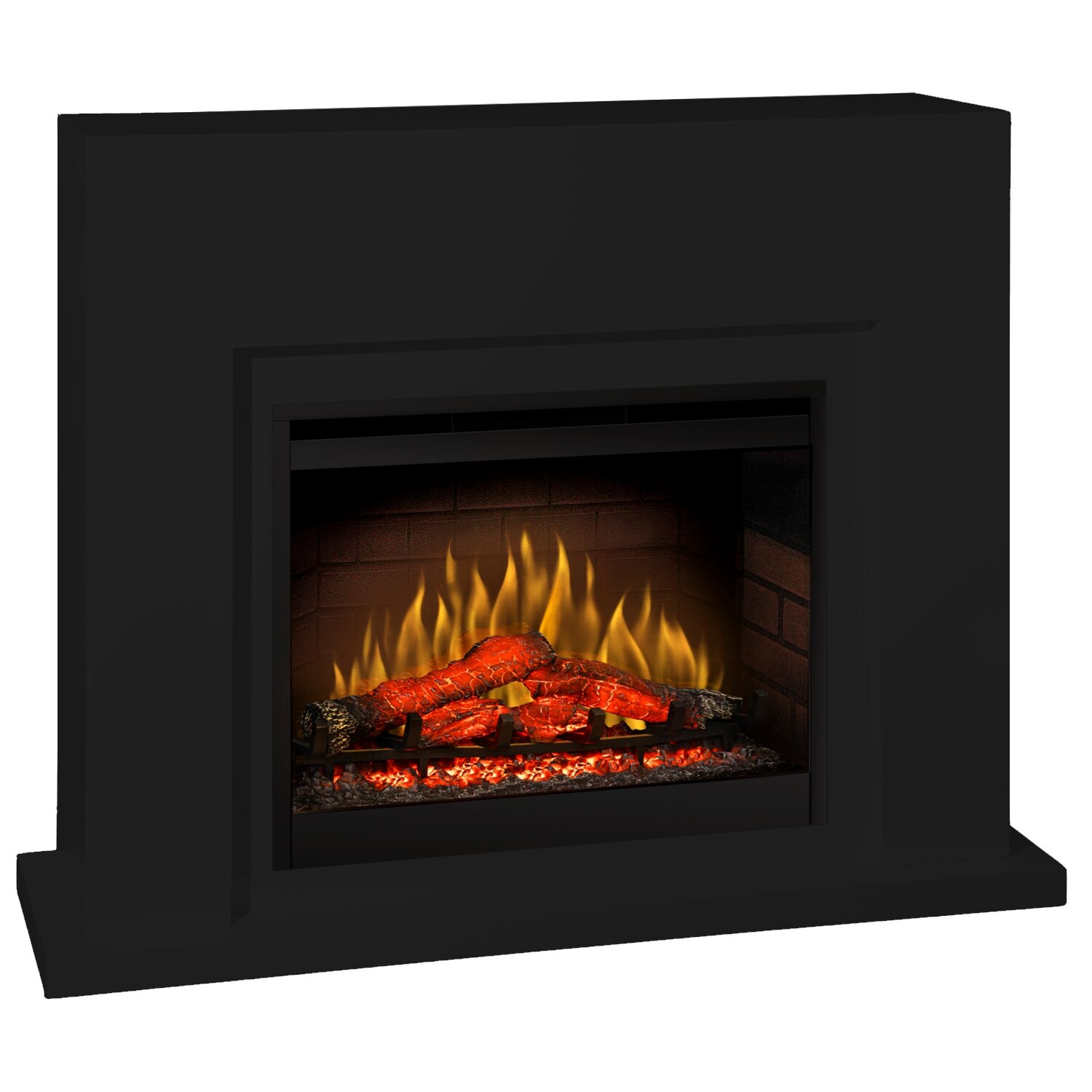 Semineu electric New Cubus Negru cu focar electric 3D Dimplex Optiflame FDX-2608 si sunet