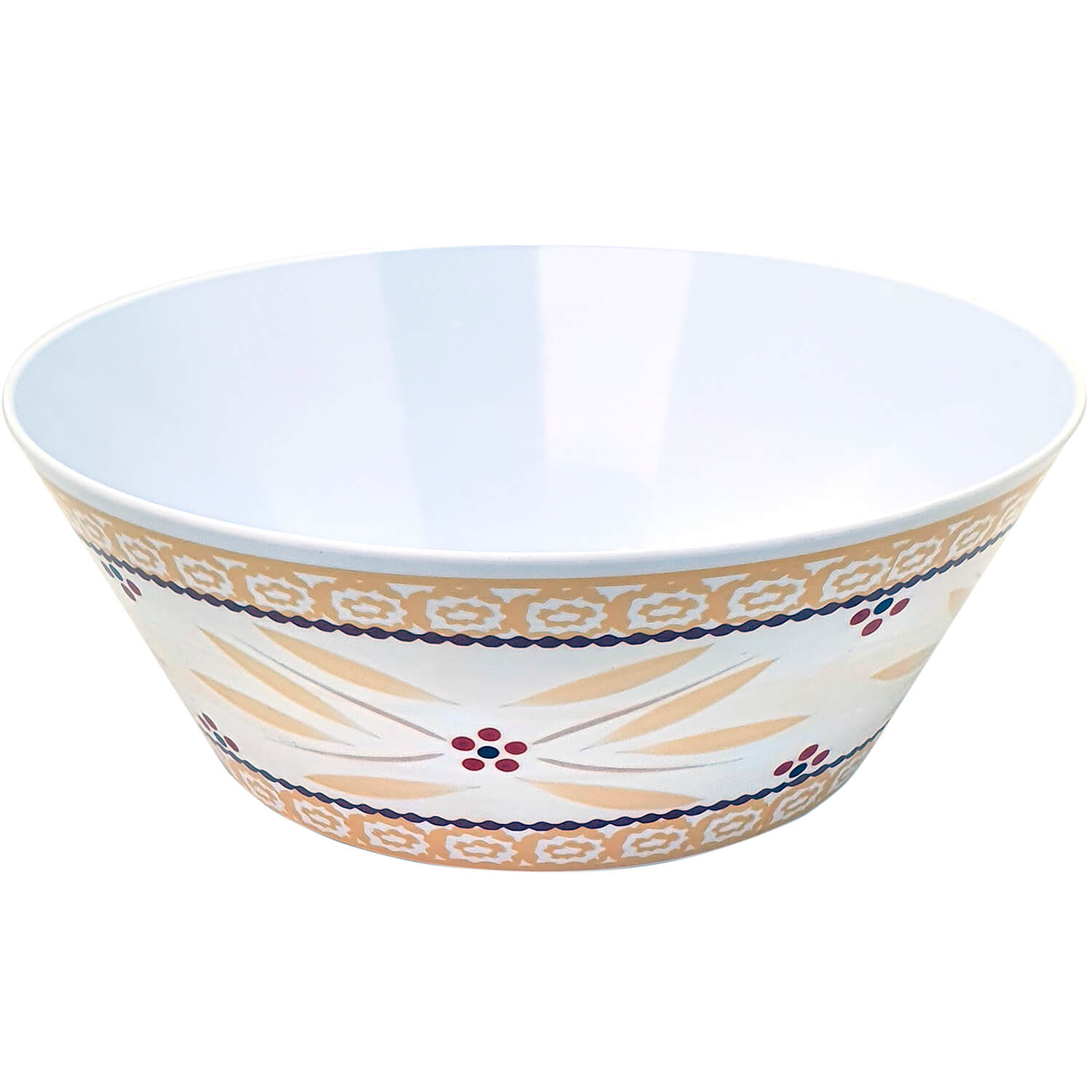 Castron Gemma, rotund, 1.6l, model floral, bej, 9 Stx