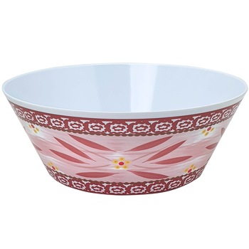 Castron Gemma, rotund, 2.4l, model floral, rosu, 3 Stx Castron Gemma, rotund, 2.4l, model floral, rosu, 3 Stx