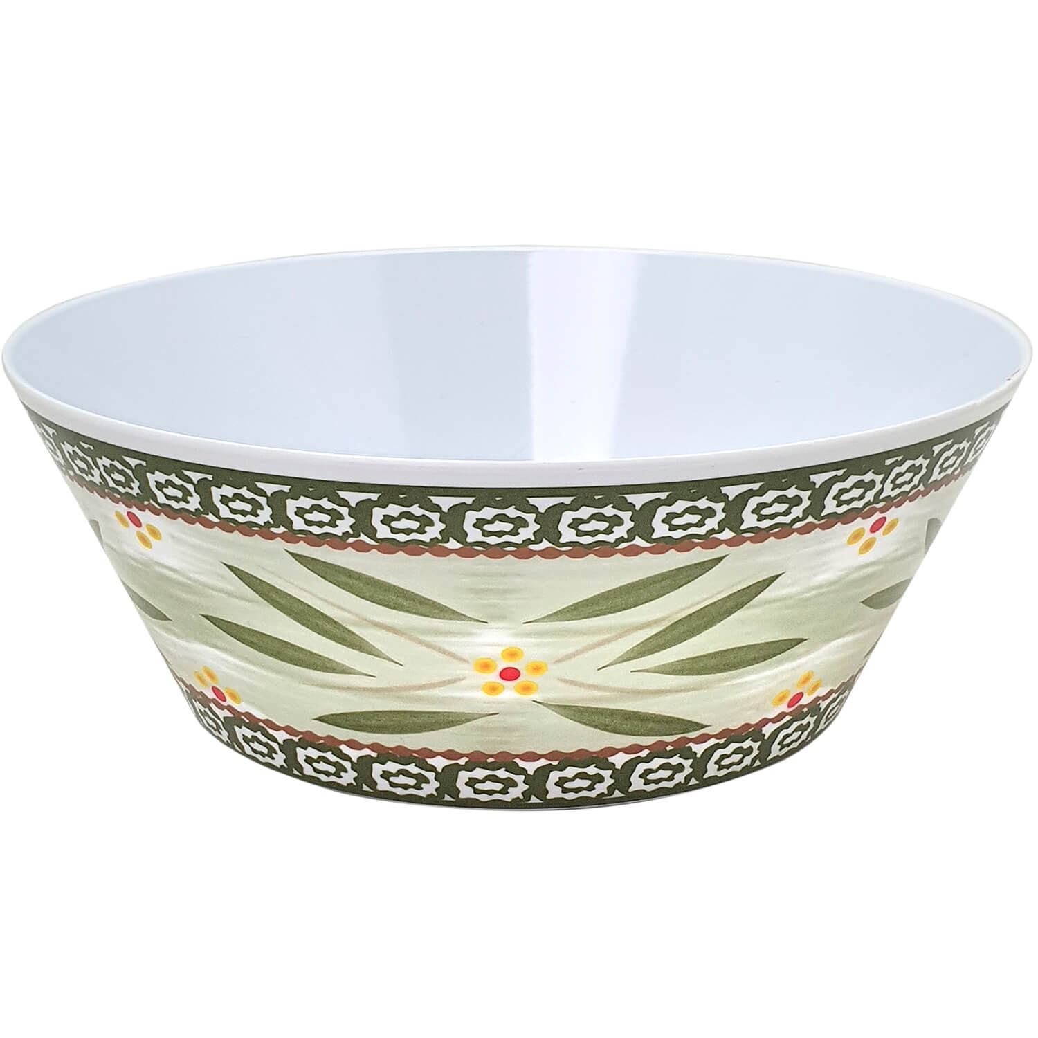 Castron Gemma, rotund, 1.6l, model floral, vernil, 10 Stx