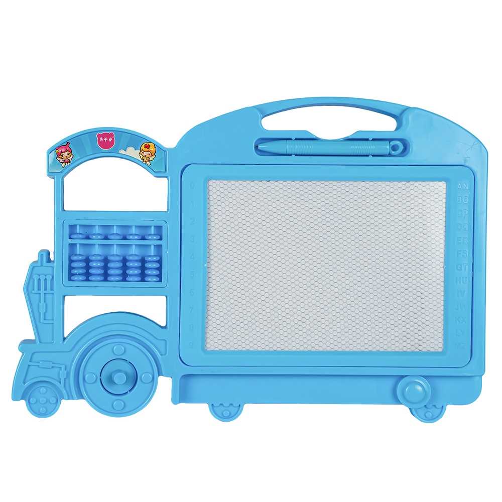 Tablita magica educationala pentru cei mici, Trenulet, Albastru, Robentoys