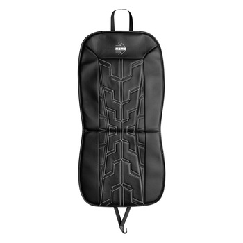 Husa scaun auto MOMO Race, din piele ecologica si perforata, negru cu ornamente gri Husa scaun auto MOMO Race, din piele ecologica si perforata, negru cu ornamente gri