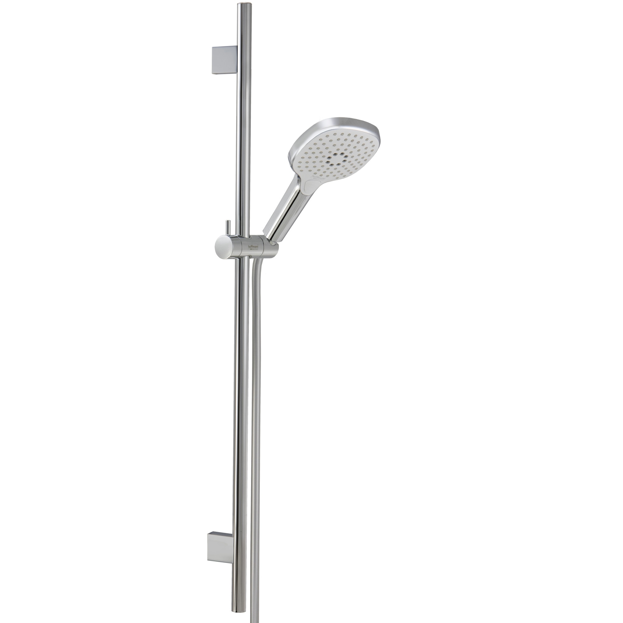 Set coloana si para de dus cu forma patrata, Hoffmann, Selecta Silverline, Alama, 3 functii, 160 cm, Argintiu