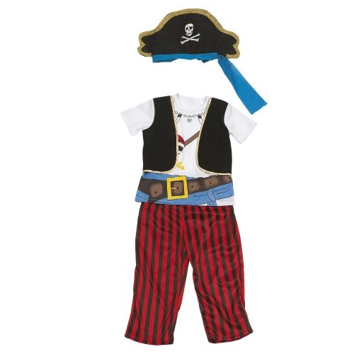 Costum de pirat pentru copii Imaginarium Babysuit Bucanero 80 - 86 cm, 18 - 24 luni, cu 3 piese