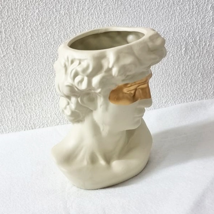 Vaza Venus The Mask, 22 cm, crem