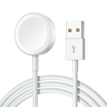 Cablu de incarcare EVTrend®, Wireless, Magnetic, compatibil Apple Watch Series 6/5/4/3/2/1/SE, 38mm, 40mm, 42mm, 44mm, 1m, Alb Cablu de incarcare EVTrend®, Wireless, Magnetic, compatibil Apple Watch Series 6/5/4/3/2/1/SE, 38mm, 40mm, 42mm, 44mm, 1m, Alb