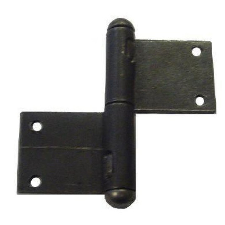 Balama cu piulita, 90 mm, Stanga, Negru