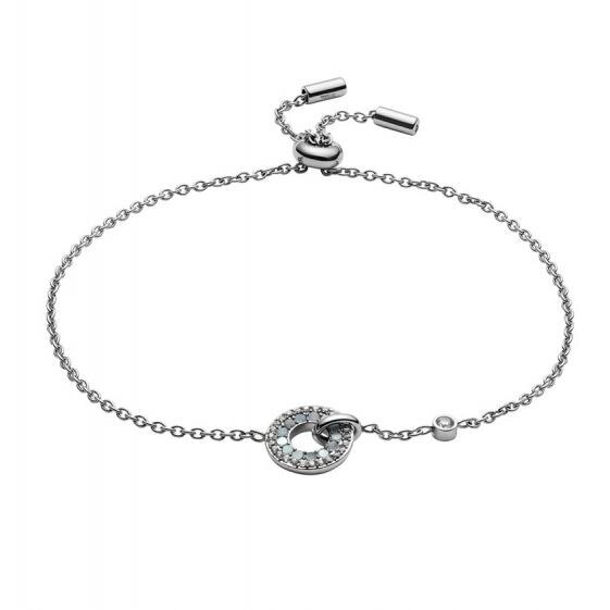 Bratara Fossil Classic JF03553040, Argintiu
