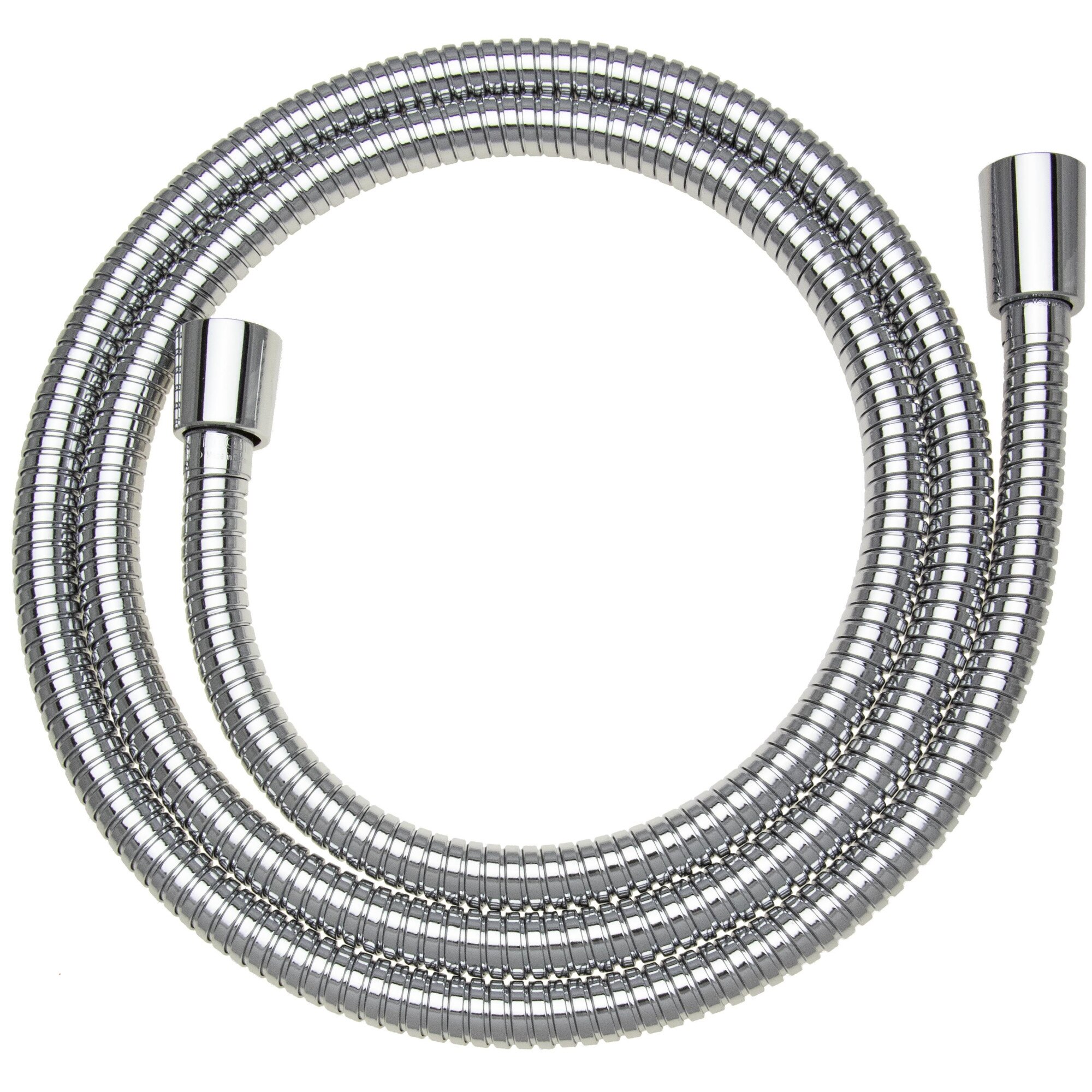 Furtun de dus cu protectie anti-rasucire, Hoffmann, Otel inoxidabil, 175cm, Crom