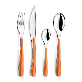 Set tacamuri Amefa Eclat, orange, 24 piese Set tacamuri Amefa Eclat, orange, 24 piese