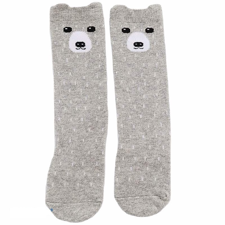 Sosete lungi cu animalute, Gri