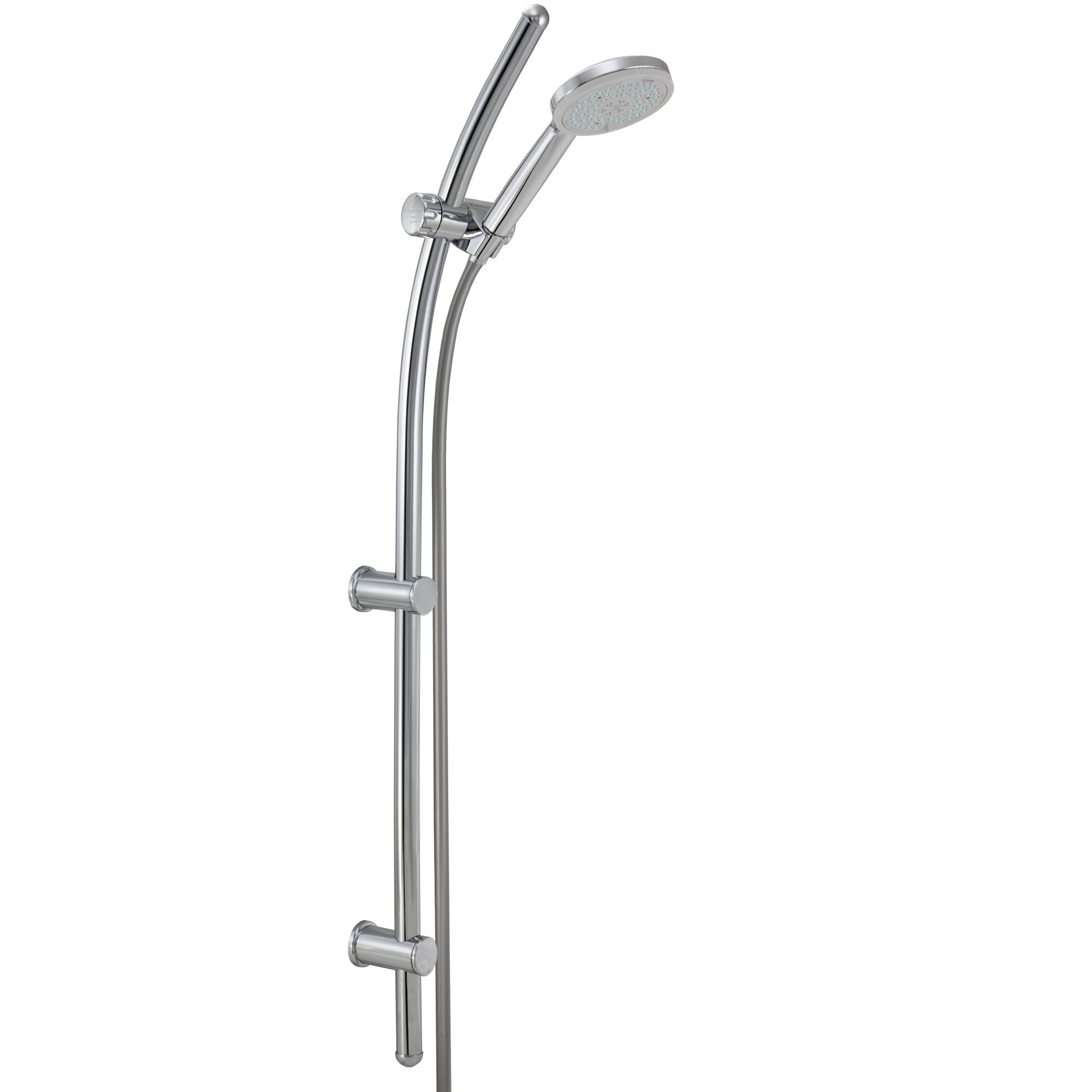 Set de dus cu 3 functii Hoffmann, Coloana Kiel 1000, Para Atlanta 3000, Furtun Silverline, 160 cm, Argintiu