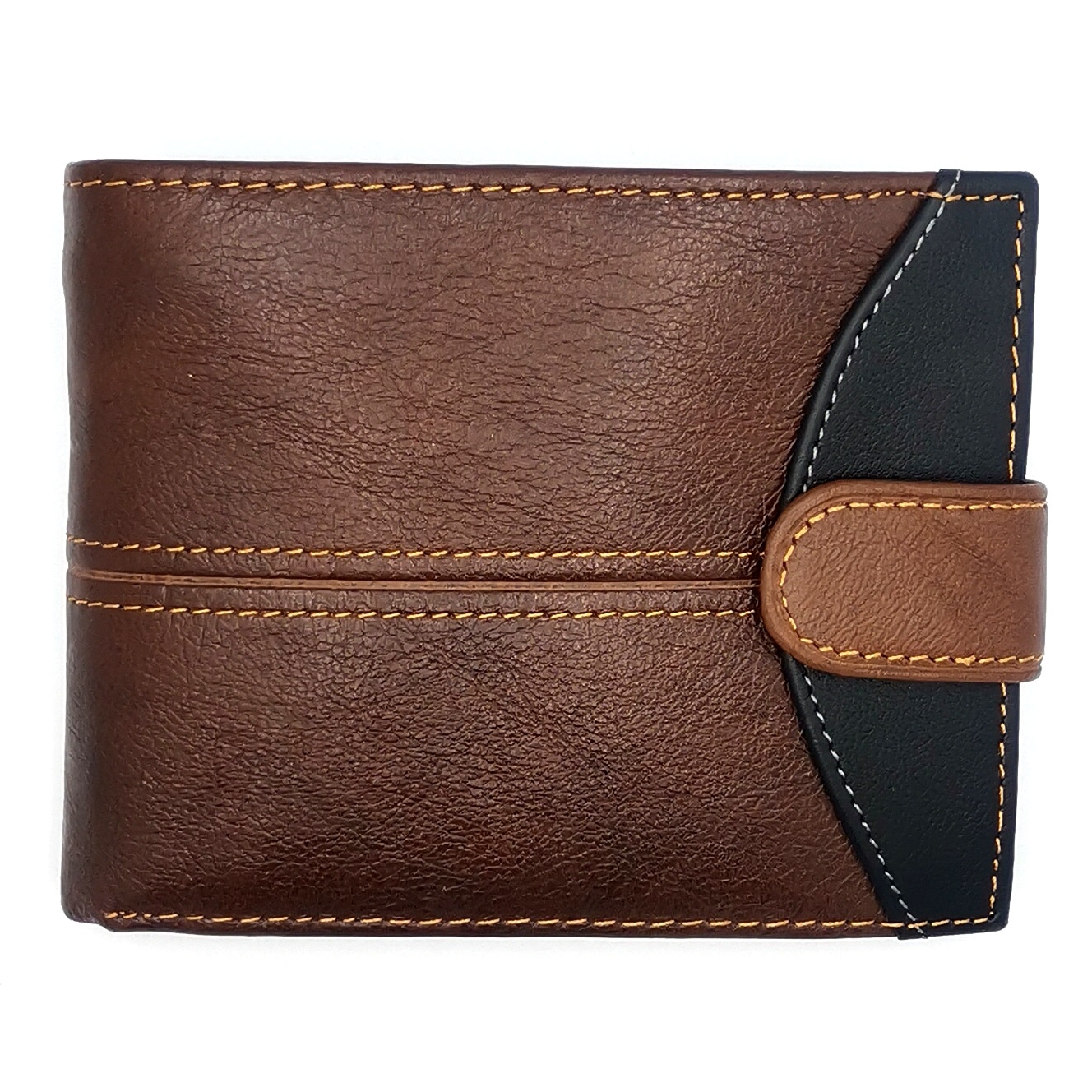 Portofel barbati din piele naturala ,12.5×10cm , Nevermore® C4-4-2 Maro