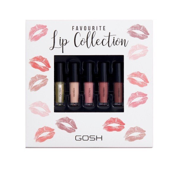 Set luciu de buze Gosh, Favorite Lip Collection, 5 bucati