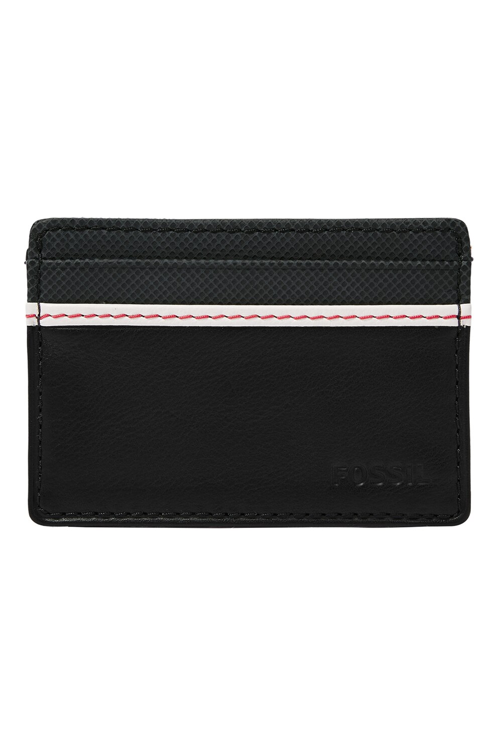 Fossil, Portcart de piele, Negru