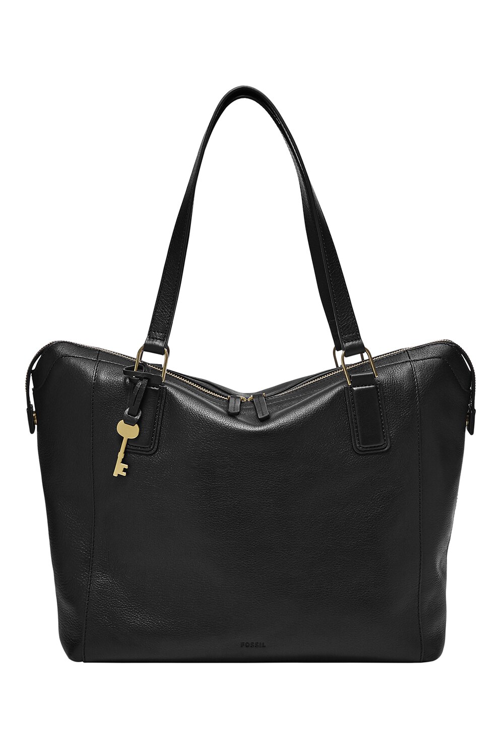 Fossil, Geanta shopper de piele ecologica Jacqueline, Negru