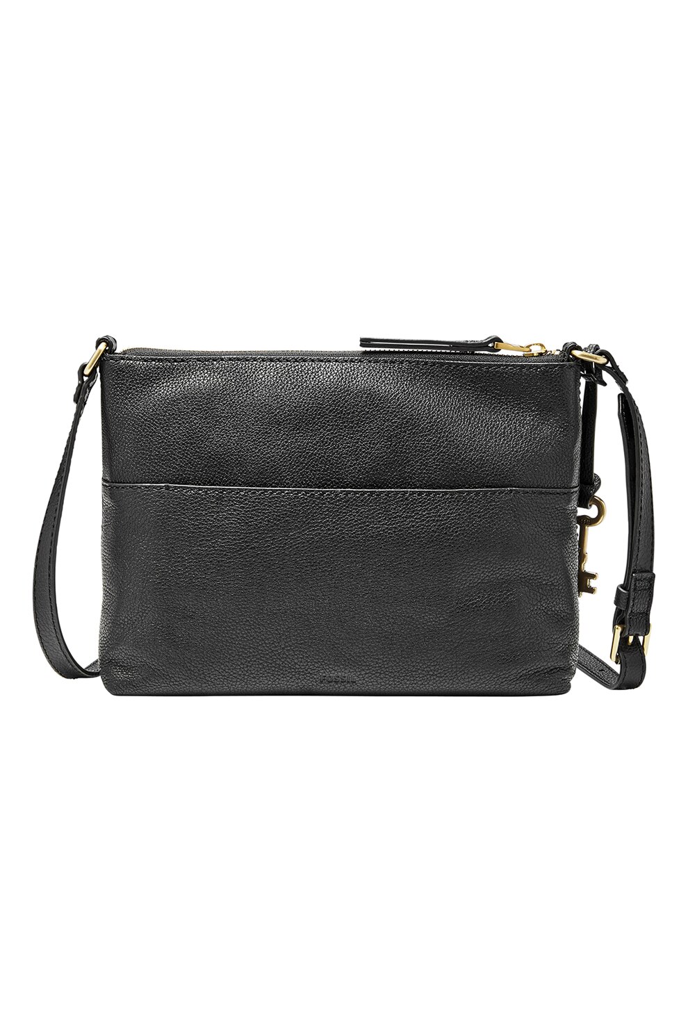 Fossil, Geanta crossbody de piele Fiona, Negru