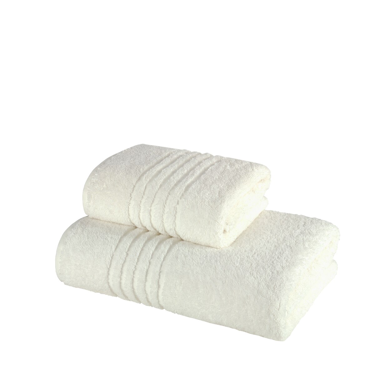 Set 2 Prosoape CASSATEX , PUCIOASA , crem deschis, 50x90/ 70x140 cm