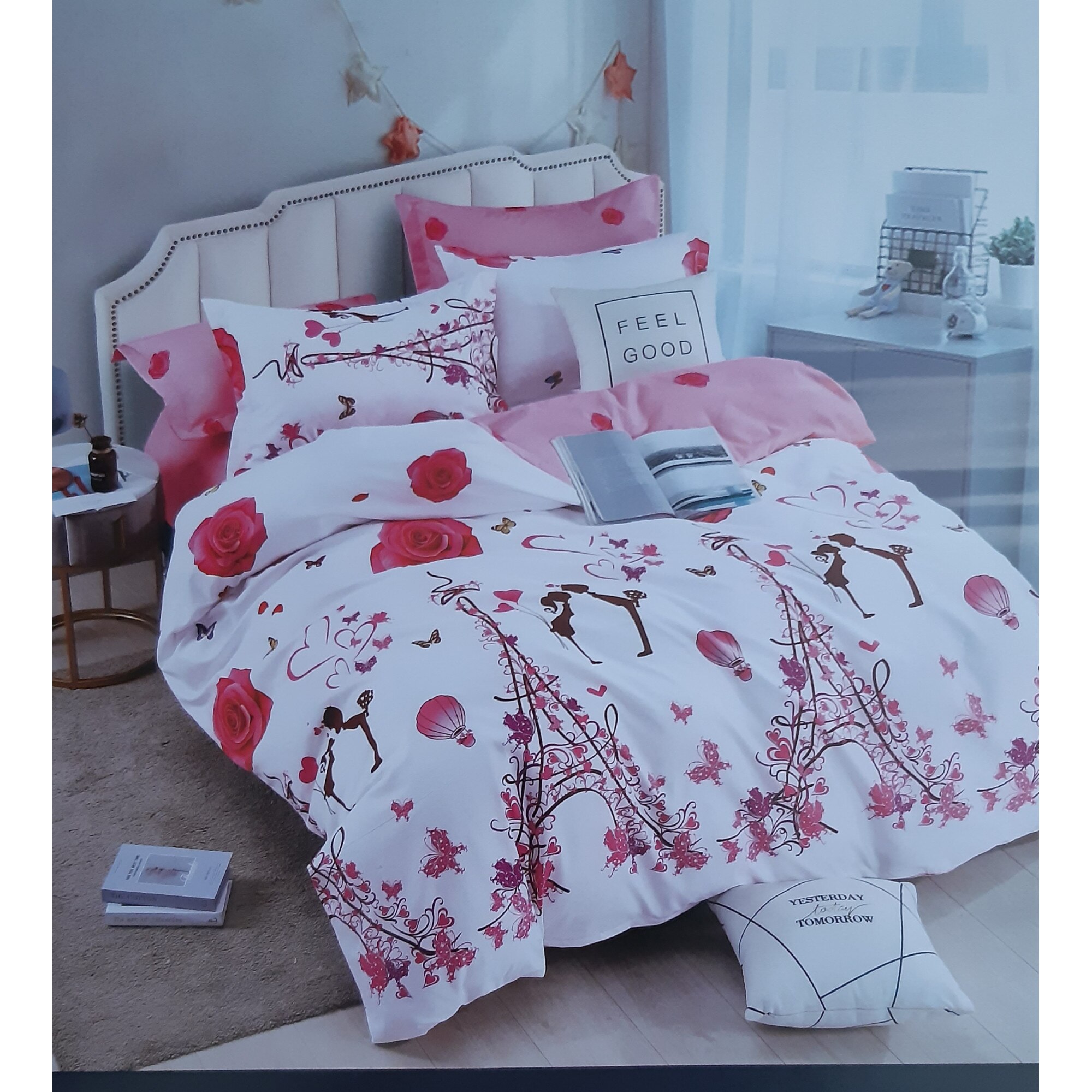 Lenjerie de pat pentru 2 persoane, Finet, 245x250 cm