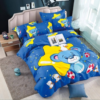 Lenjerie 6 piese din Bumbac Finet, model Ursulet, 235 x 240 Lenjerie 6 piese din Bumbac Finet, model Ursulet, 235 x 240