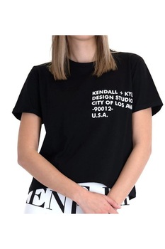 Tricou KENDALL + KYLIE, Design, Negru, Negru Tricou KENDALL + KYLIE, Design, Negru, Negru