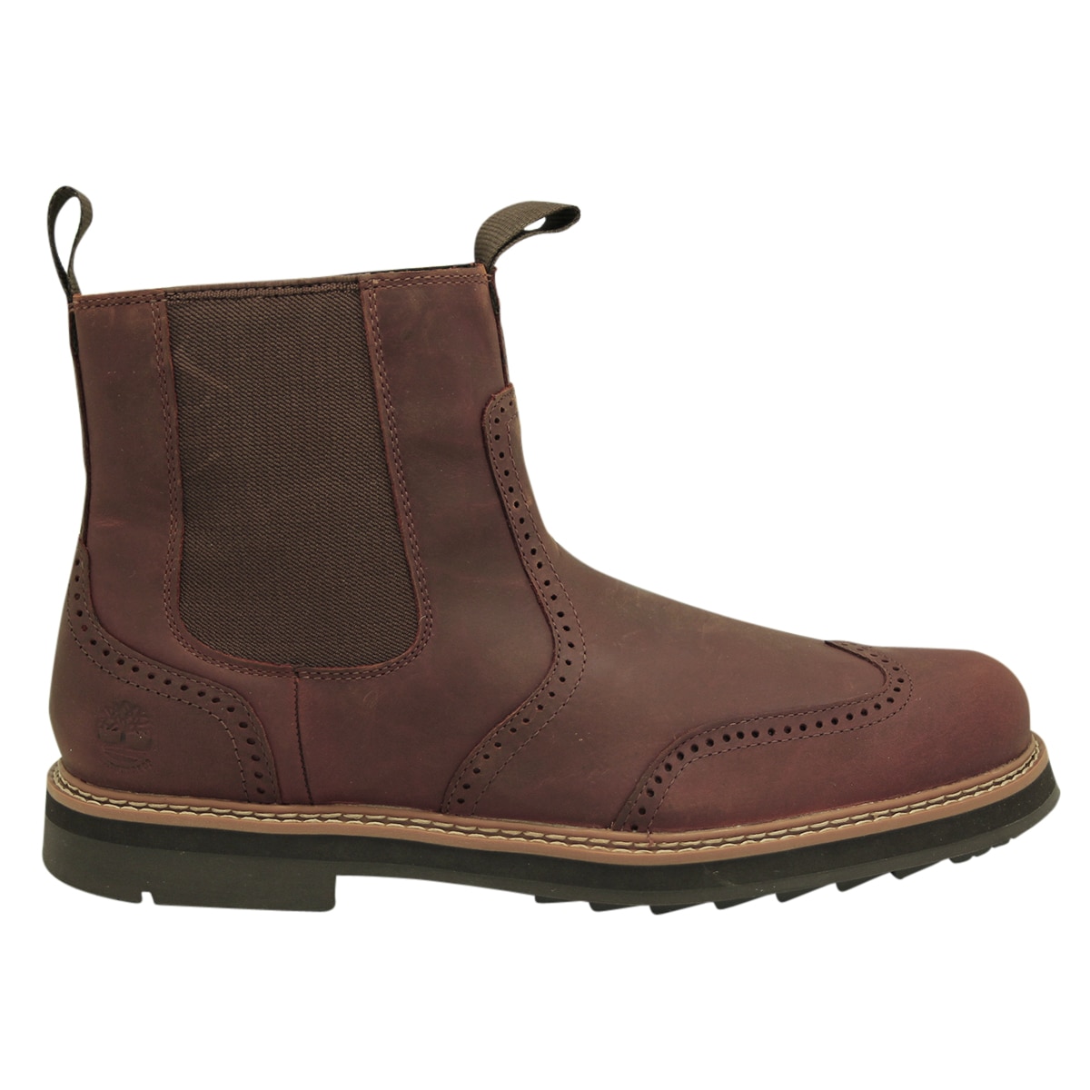 Ghete Timberland Squall Canyion Chelsea, Piele/Textil/Cauciuc, Maro, 43.5 EU